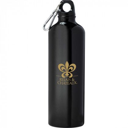 Black Pacific Sports Bottle | Custom Aluminum Water Bottles | Personalized Aluminum Sports Water Bottles with Logos